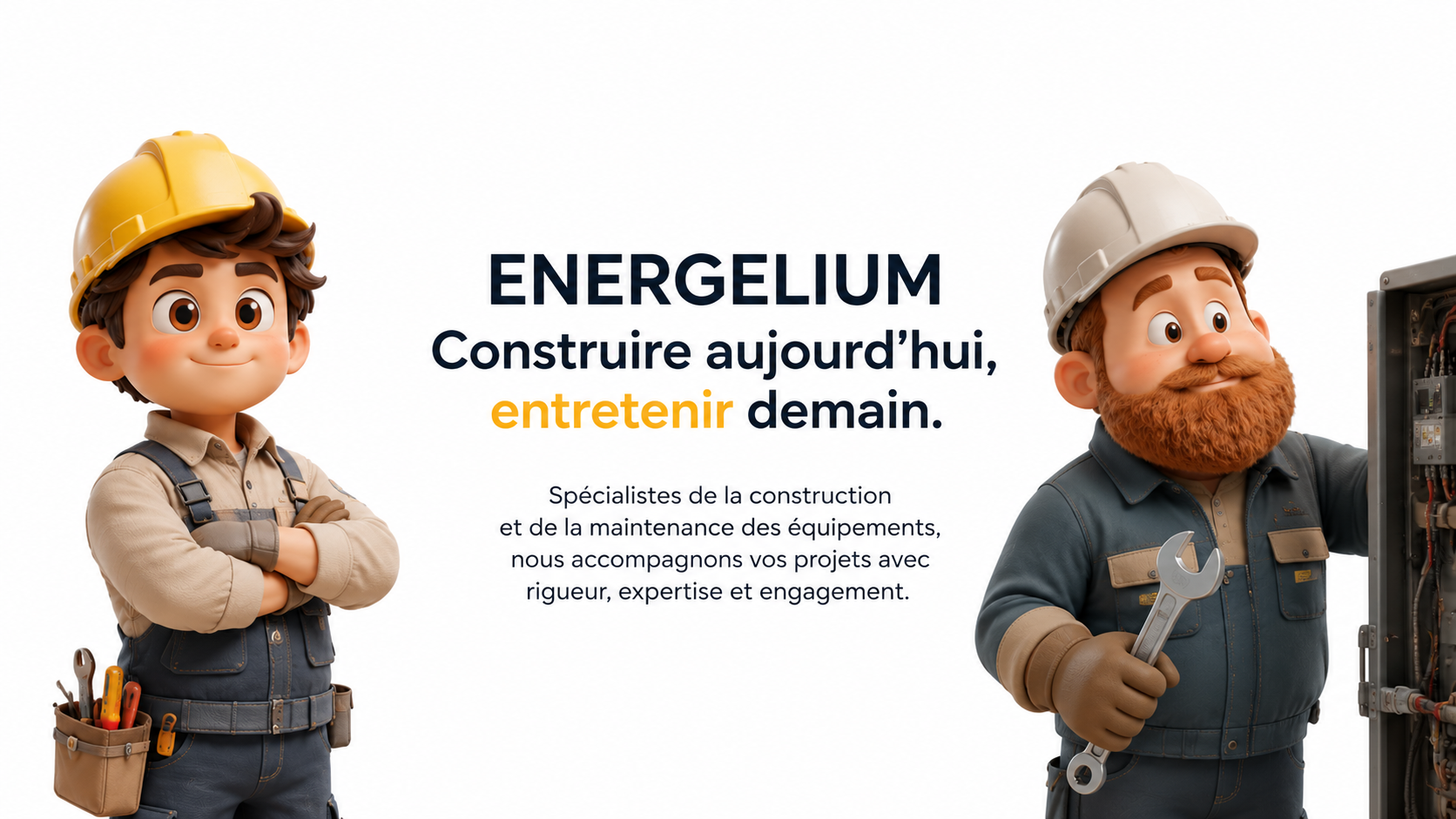 L'équipe Energelium — spécialistes de la construction et de la maintenance des équipements